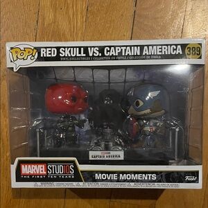 New Funko Pop Red Skull VS. Captain America Marvel Figures movie moments 389